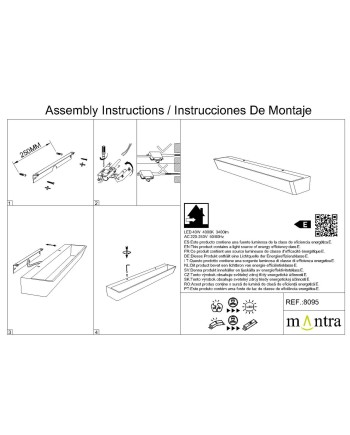 ALTEA * APLIQUE LED BLANCO 40W - 4000K